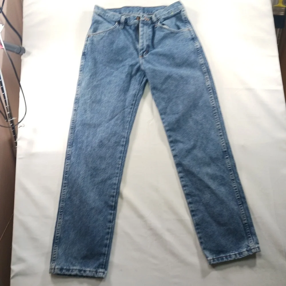 Rustler Regular Fit Straight Leg Blue Denim Jeans Mens 29x30 87619SW Medium Wash